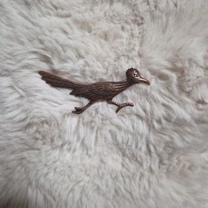 Vintage Brooch Pin Roadrunner Brooch Bird Artsy Eclectic Funky Unique Retro ✨️💫